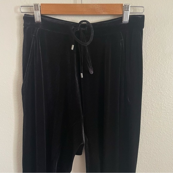 Eileen Fisher Velour Jogger Pant Black Size XXS - Picture 3 of 11